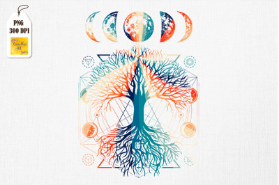 Tree of Life Phases of the Moon Hippie