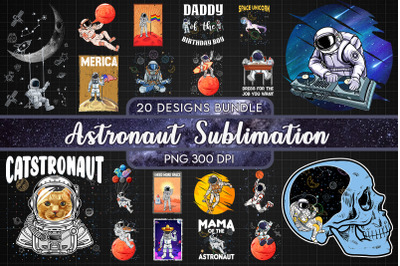 Best Astronaut T-shirt Design Bundle