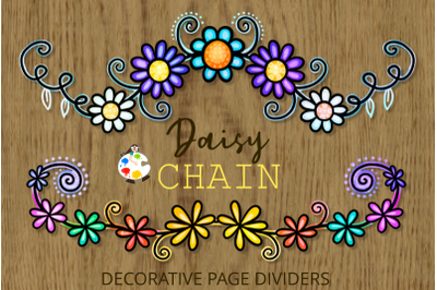 Daisy Chain Decorative Floral Page Dividers