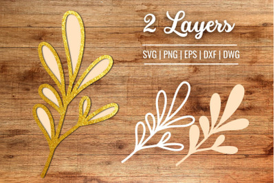 3D Leaf SVG