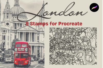 Procreate London Stamps X 8