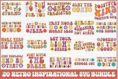 Retro Inspirational SVG Bundle