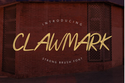 Clawmark - Strong Brush Font