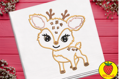 Cute Deer For Kid Embroidery