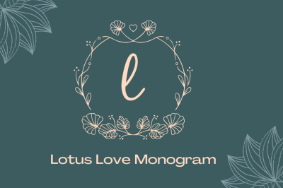 Lotus Love Monogram