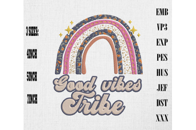 Good Vibes Tribe Hippie Rainbow