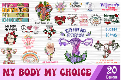 My body My choice Bundle 20 designs