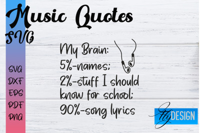 Music Quotes SVG | Funny Music Sayings