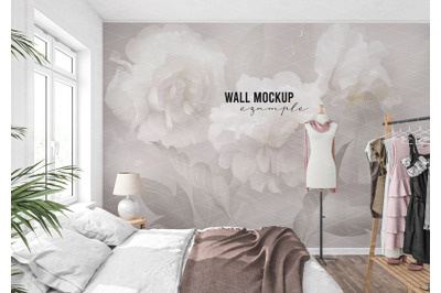 Wall mockup&2C; Wallpaper mockup