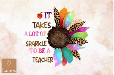 Sunflower Sparkle To Be A Teacher Design