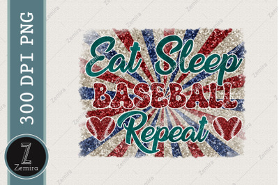 Eat Sleep Baseball Repeat Baseball PNG