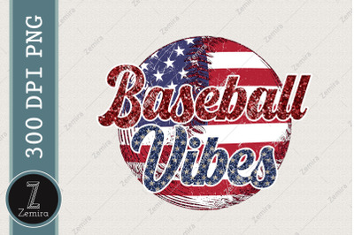 Baseball Vibes Baseball Lovers Design