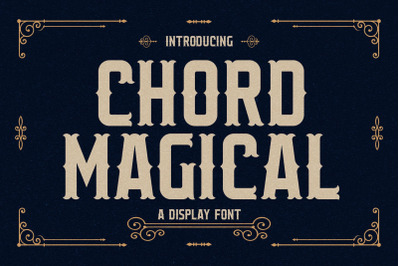 CHORD MAGICAL Typeface