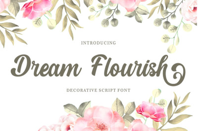 Dream Flourish - Decorative Script Font