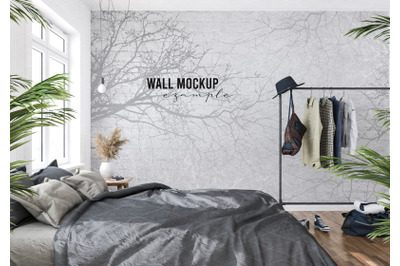 Wall mockup&2C; Wallpaper mockup