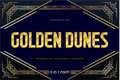Golden Dunes Festive 2 in 1 Font