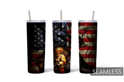 Firefighters Tumbler Sublimation