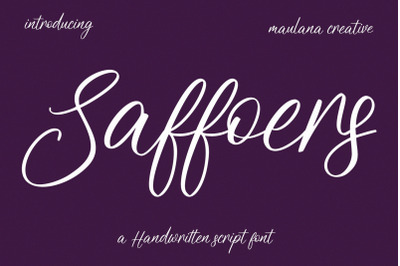 Saffoers Script Font