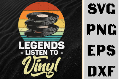 Record Disc Gift Legends Listen To Vinyl