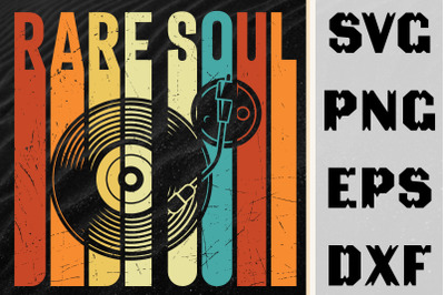 Rare Soul Music Vinyl DJ Graphic