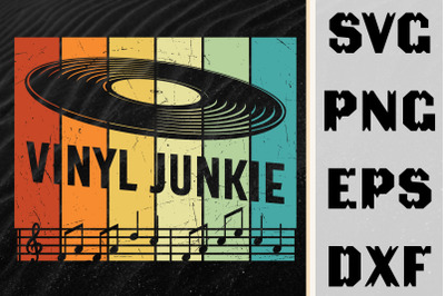 Vinyl Junkie Music Lover Design