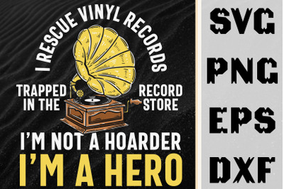 I Rescue Vinyl Records Trapped