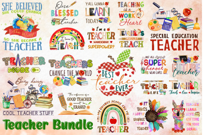 Best Teacher Design Bundle