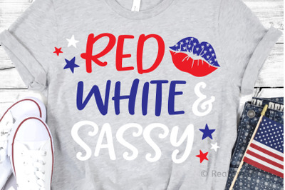 Red White and Sassy SVG
