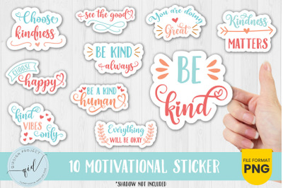 10 sets of Motivational Stickers, personal stickers