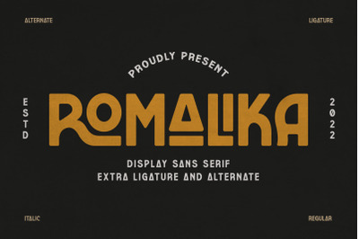 ROMALIKA Typeface