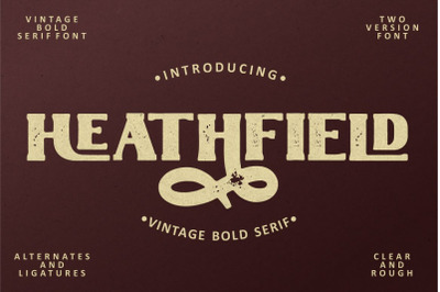 Heathfield - Vintage Bold Serif Font