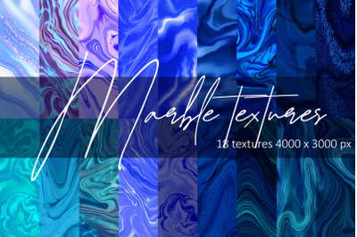 Blue marble textures.Liquid marble textures bundle