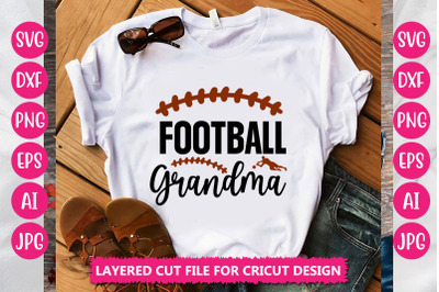 Football Grandma SVG