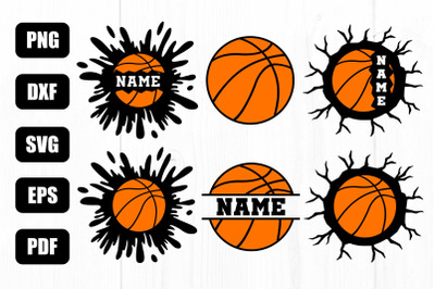 Basketball Svg Bundle, Basketball Monogram Svg, Basketball Mom
