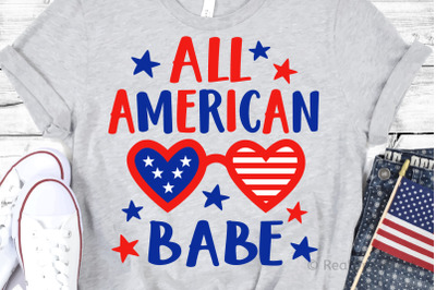 All American Babe SVG