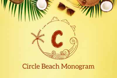 Circle Beach Monogram