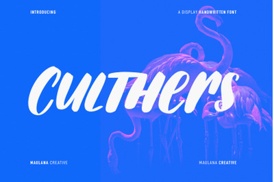 Culthers Handwritten Display Font