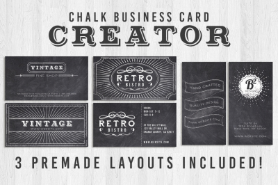 Chalk Business Card Creator