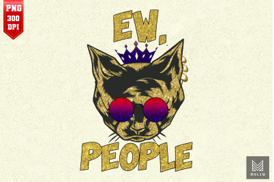 Ew People Cat Lover Glasses