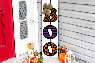 Halloween Porch Sign SVG Laser Cut Files | Boo SVG Halloween Sign SVG