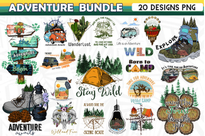 Adventure Sublimation Bundle 20 designs