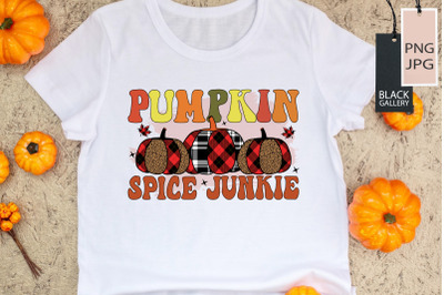 Pumpkin Spice Junkie PNG, JPG