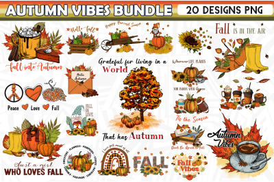 Autumn Sublimation Bundle 20 designs