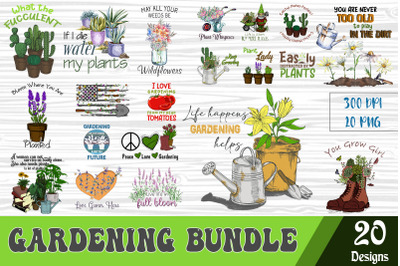 Gardening Bundle 20 designs
