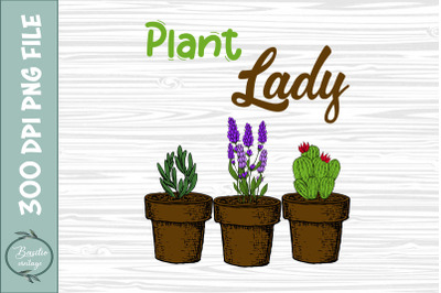 Gardening Sublimation Plant Lady