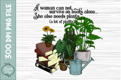 Girls love Books and Plants Gardening