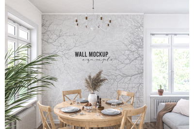 Wall mockup&2C; Wallpaper mockup