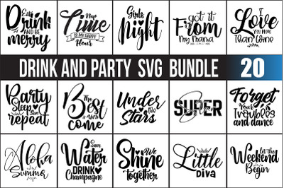 Drinking SVG Bundle