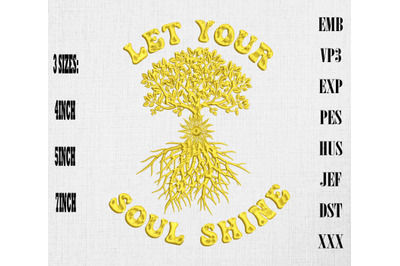 Let Your Soul Shine Tree Of Life Embroidery&2C; Hippie &amp;amp; Boho Style