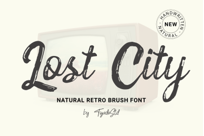 Lost City | Natural Retro Brush Font